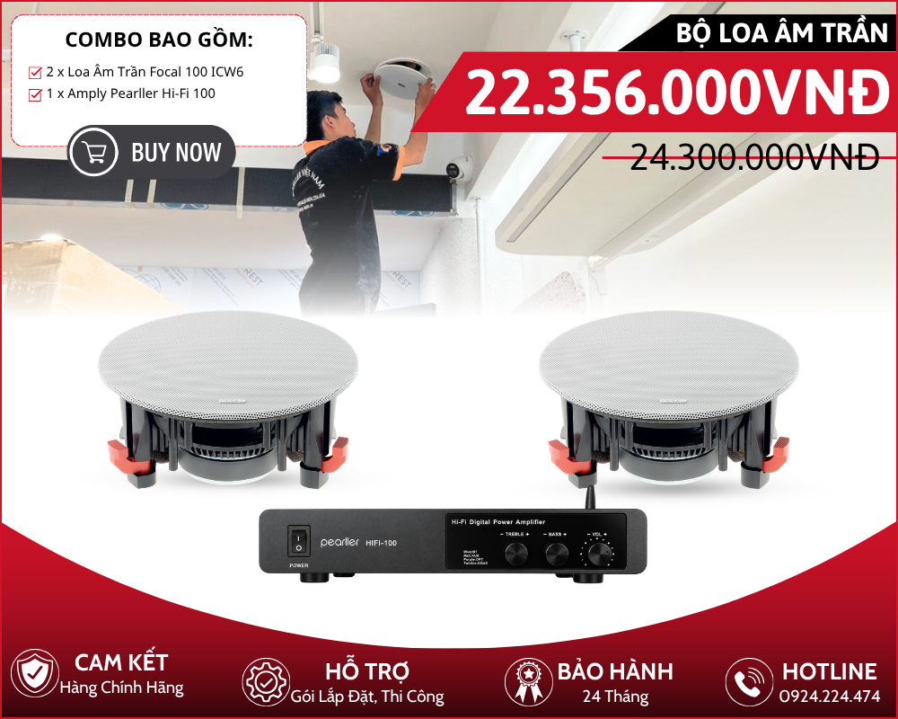 Giải pháp loa nghe nhạc hifi Focal 100 ICW6
