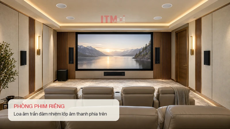 02 loa am tran atmos trong phong phim rieng