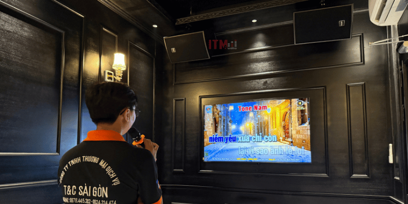 2loa karaoke treo tuong