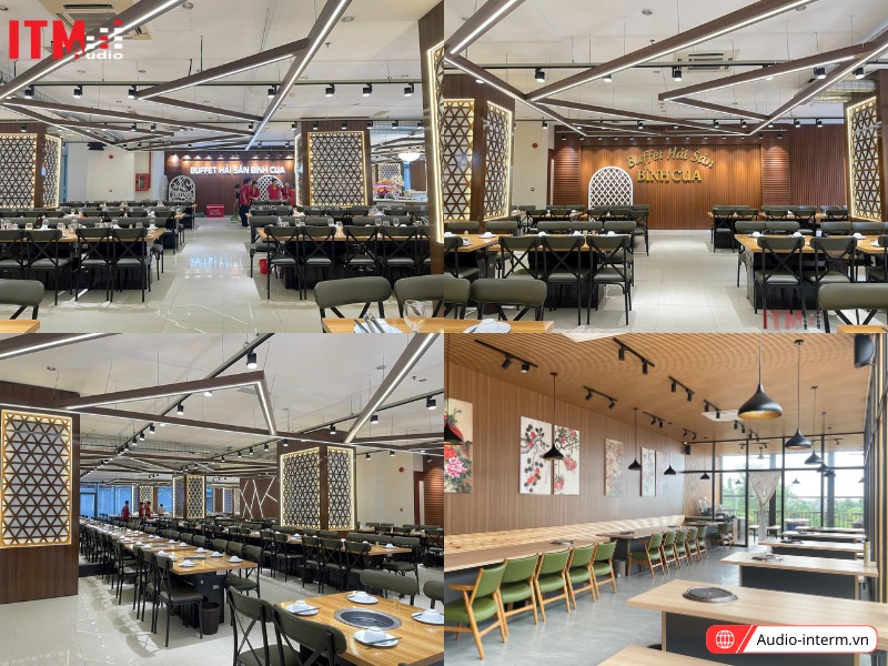loa cho nhà hàng buffet