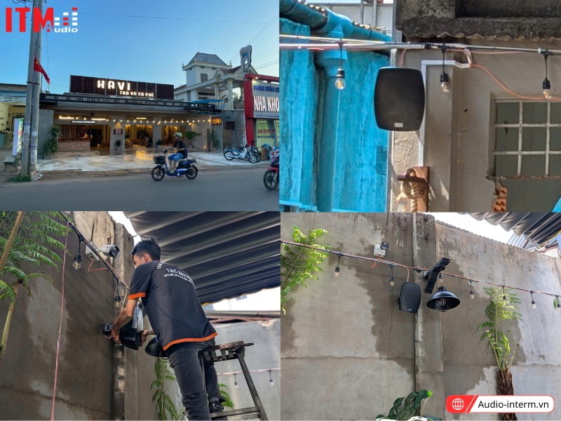 lắp đặt hệ thống loa quán cà phê