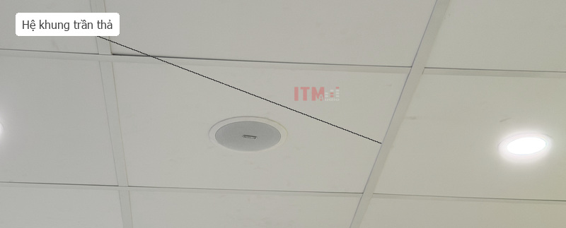 Trần thả cần được kiểm tra khả năng chịu tải và bộ đỡ phù hợp phía trên tấm trần.