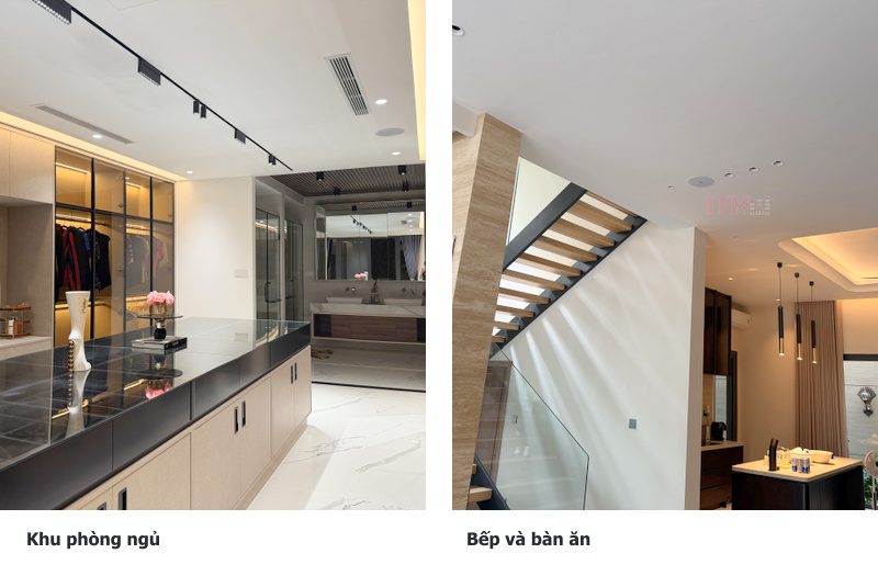 Đối chiếu khu phòng ngủ và khu bếp bàn ăn để xác định nhu cầu chia vùng