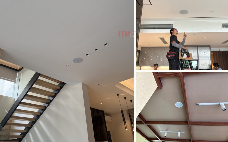 Vị trí đèn và vật liệu nội thất cần được xem cùng phương án bố trí âm thanh