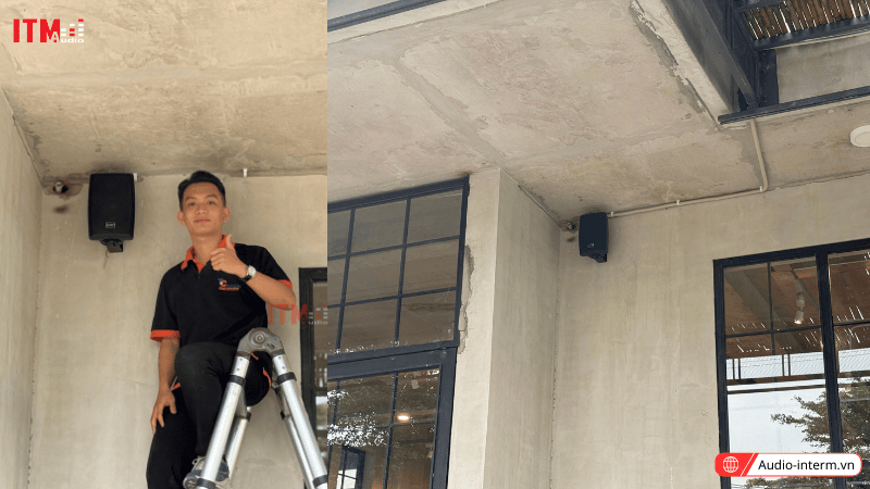 lắp đặt loa cho quán cafe sân vườn (4)