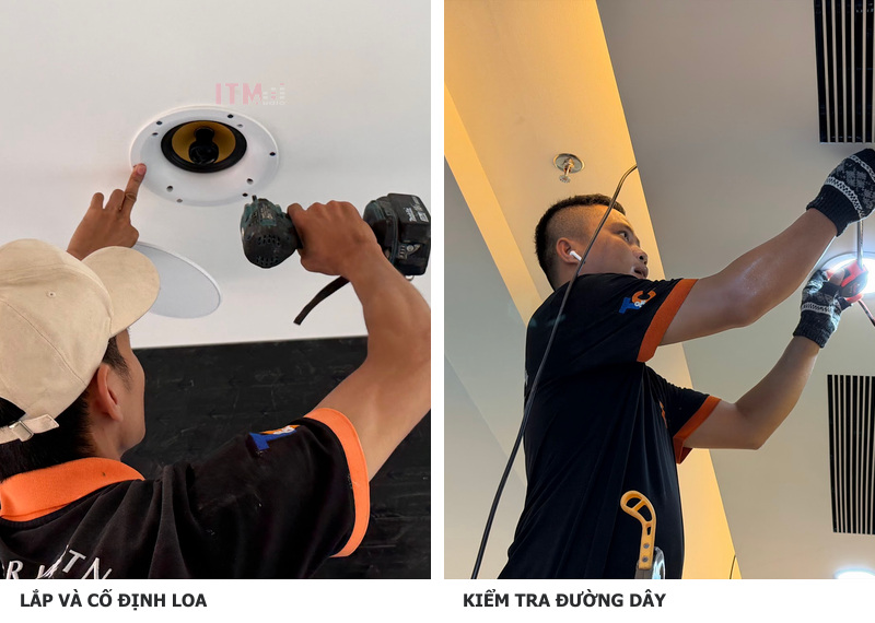 Thao tác lắp đặt và kiểm tra tại hiện trường cần được phối hợp với phương án bố trí.