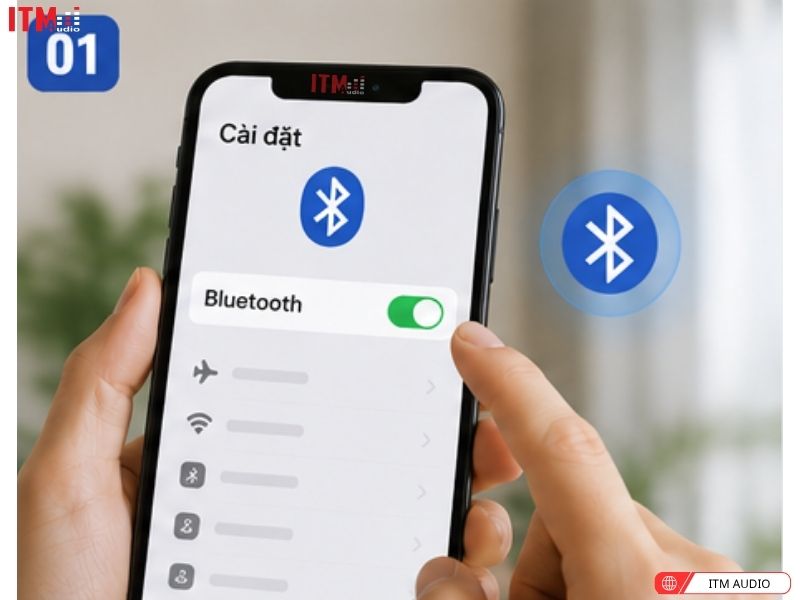 cach ket noi loa am tran bluetooth bang dien thoai