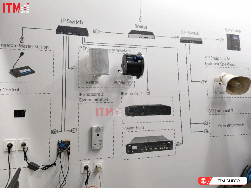 Giải pháp âm thanh toàn diện trưng bày tại gian hàng