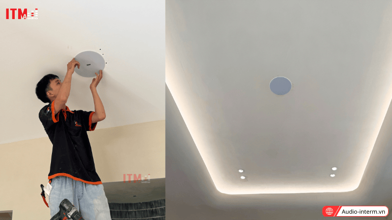 loa âm trần phòng gym
