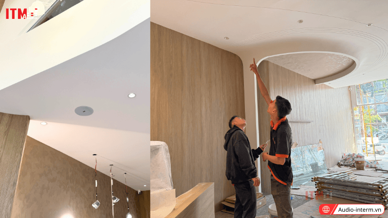 loa âm trần bluetooth cho nhà hàng